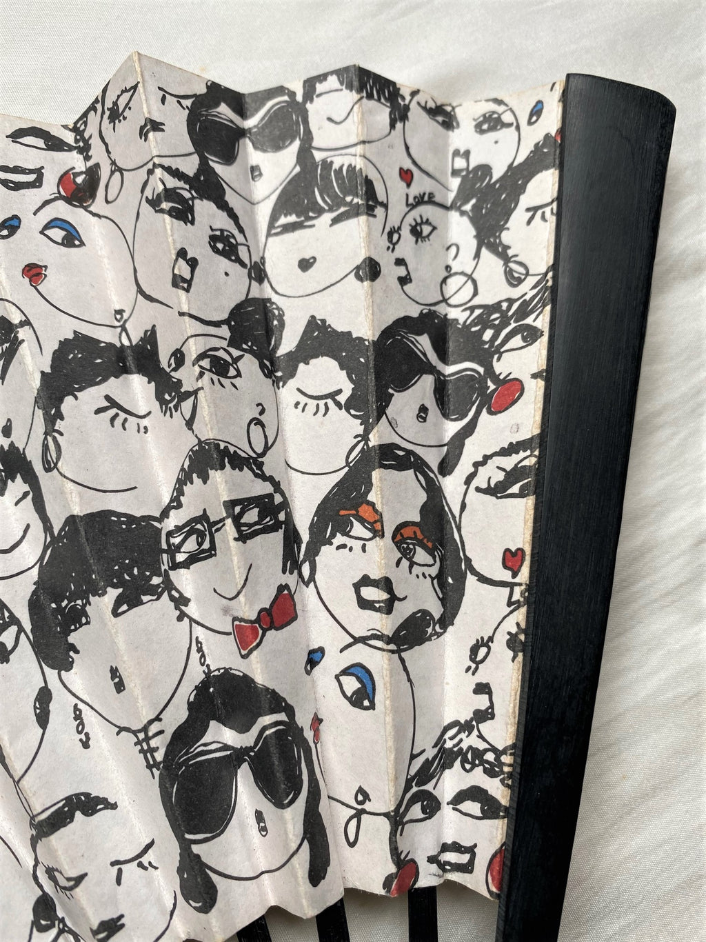Lanvin 120th anniversary Alber Elbaz cartoon drawing folding fan