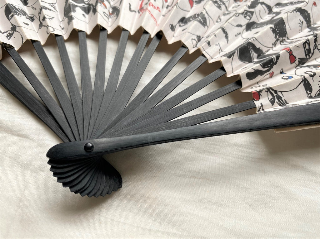 Lanvin 120th anniversary Alber Elbaz cartoon drawing folding fan