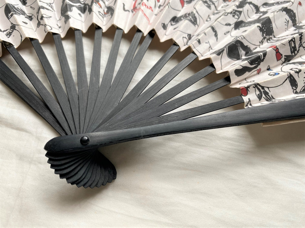 Lanvin 120th anniversary Alber Elbaz cartoon drawing folding fan
