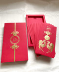 Christian Louboutin 2017 Chinese New Year red packet with rooster motifs