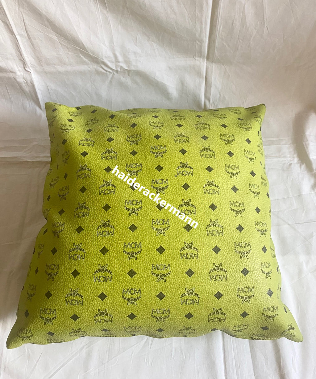 MCM limited visetos monogram leather cushion