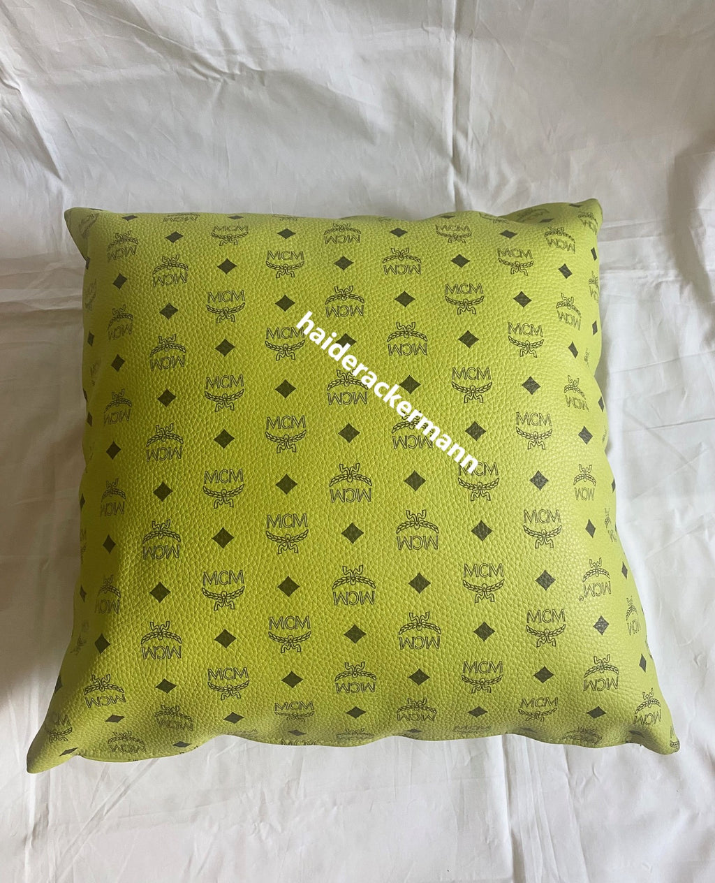 MCM limited visetos monogram leather cushion