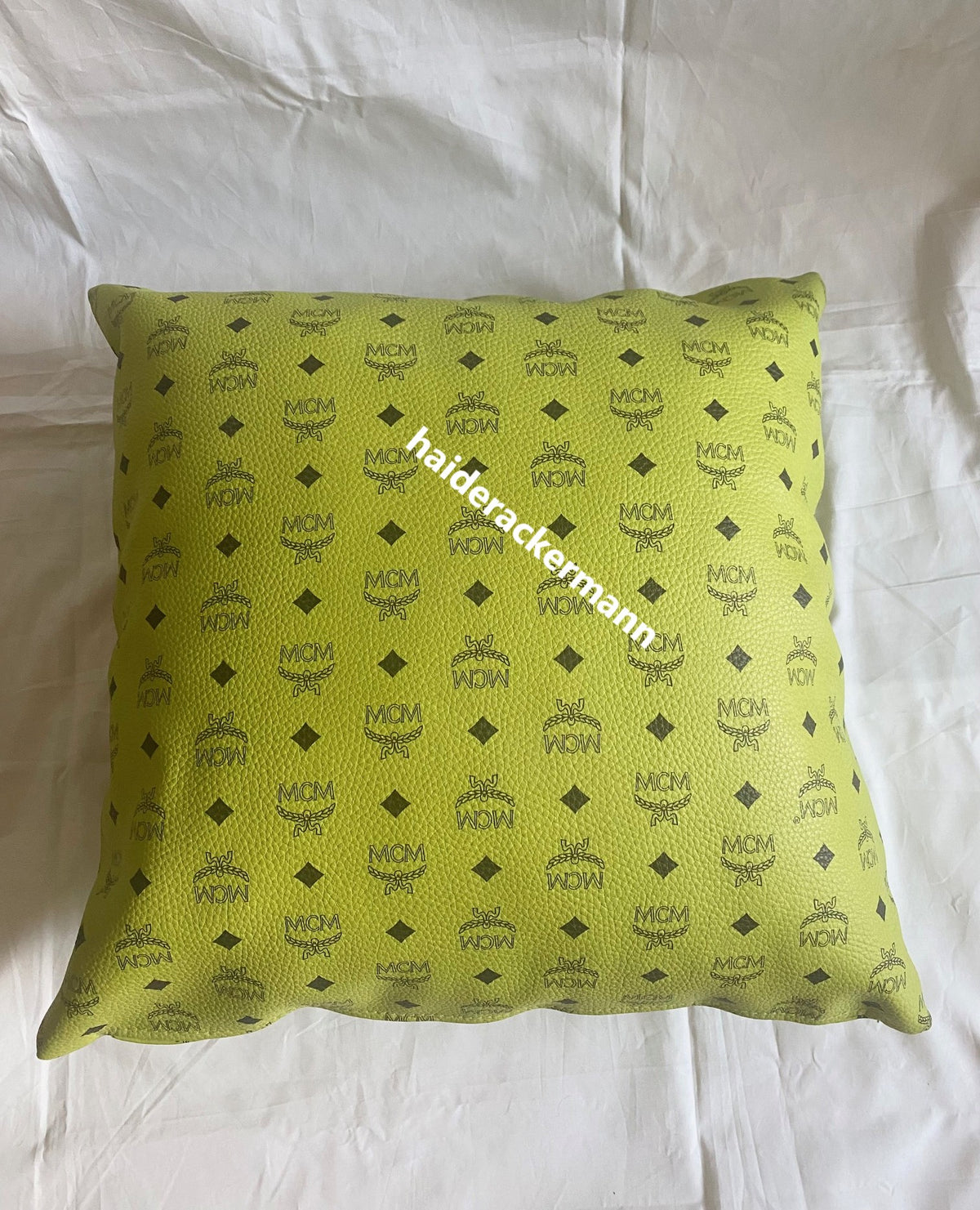 MCM limited visetos monogram leather cushion