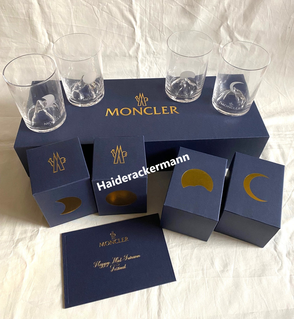 Moncler 2022 Mid-Autumn festival K2 mountain water glass box set