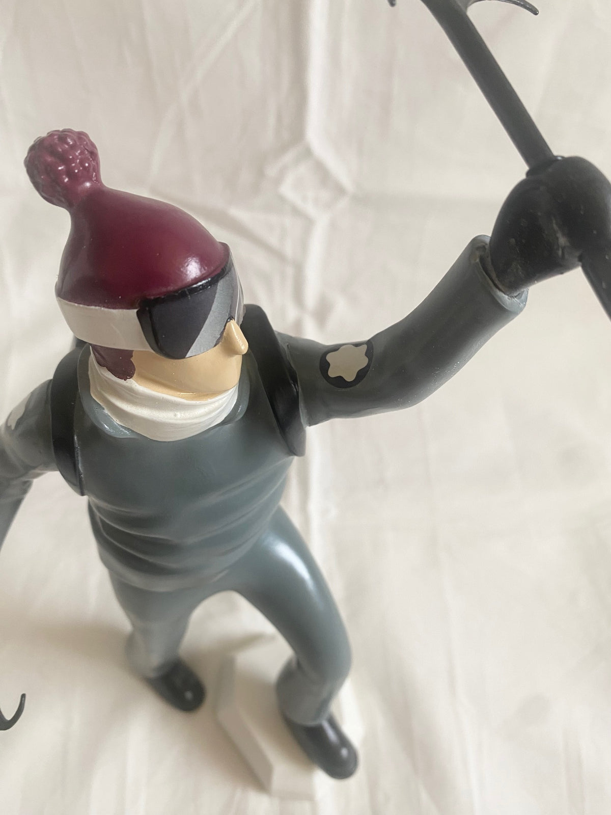 Montblanc 2023 Happy Holidays window display props - ski figurine