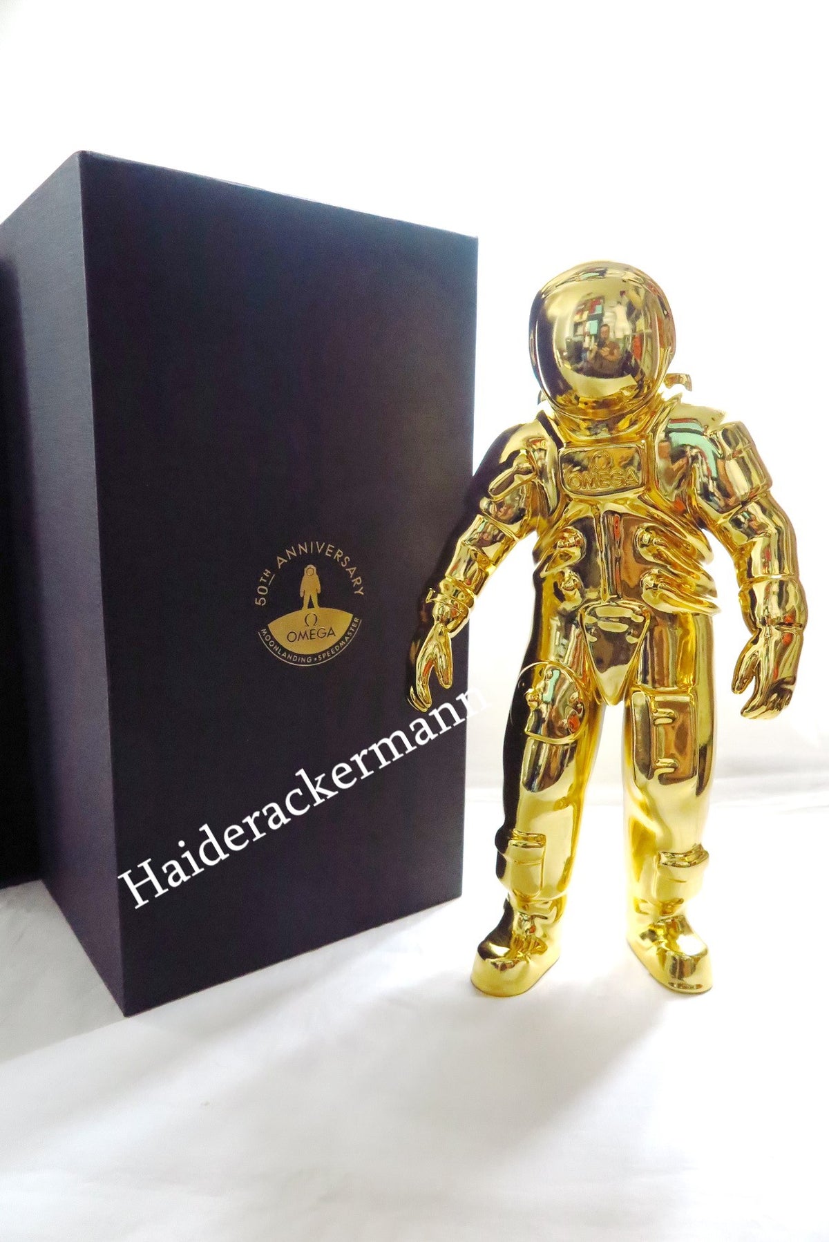 Omega Moon Landing 50th anniversary apollo astronaut gold figure statue 30cm