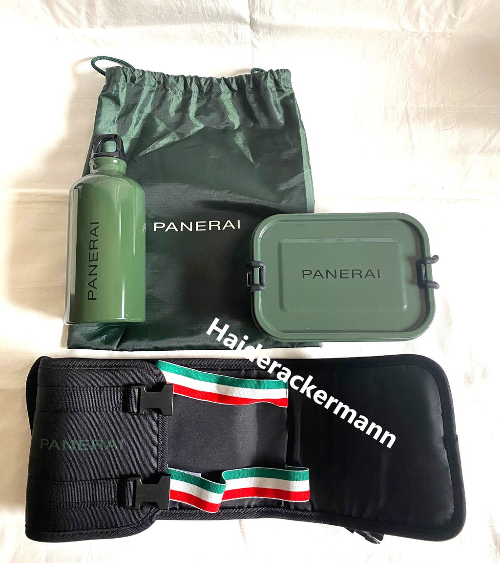 Panerai 2023 camping water bottle & lunch box kit set