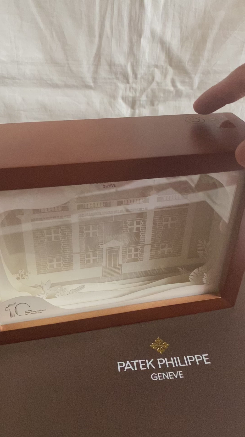 Patek Philippe 2024 Maison Beijing 10th Anniversary 3D wooden display box with light