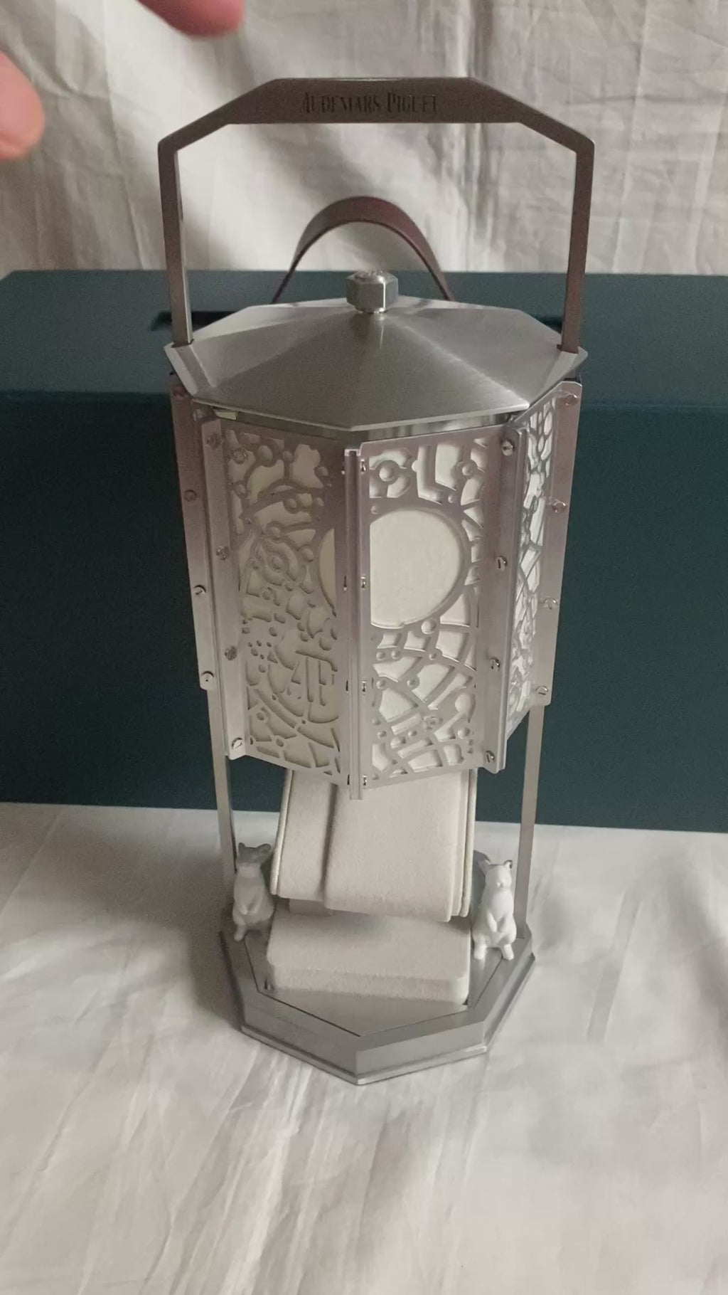 Audemars Piguet 2026 Mid-Autumn Festival stainless steel laser cut watch display lantern
