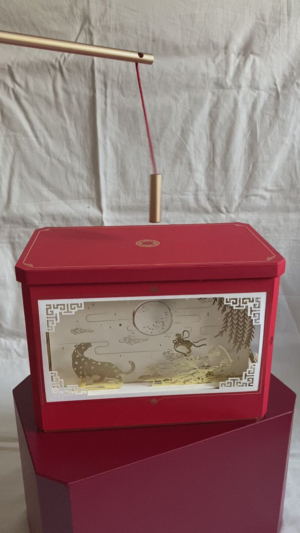 Cartier 2022 Mid-Autumn festival panther paper cut lantern