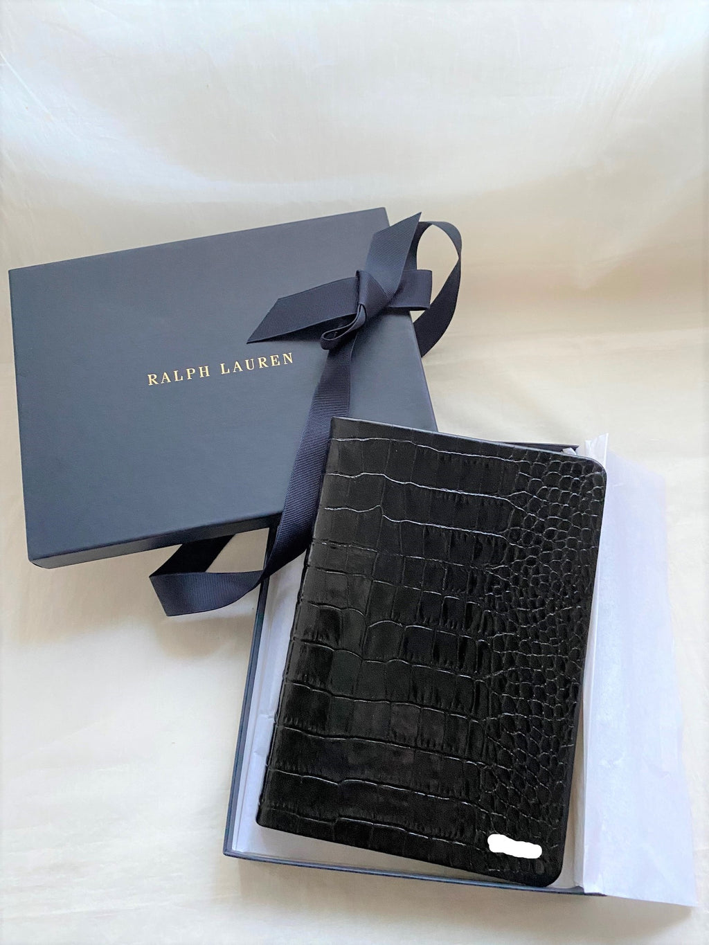 Ralph Lauren embossed croco cover notebook diary
