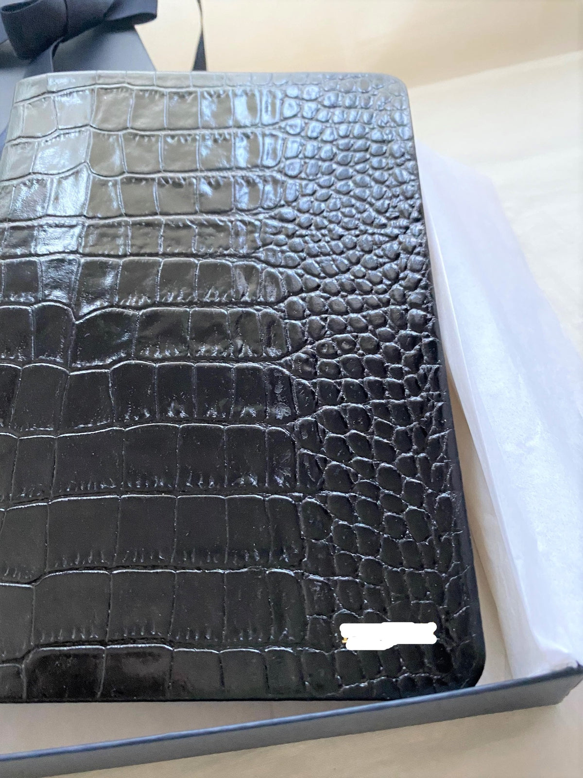 Ralph Lauren embossed croco cover notebook diary