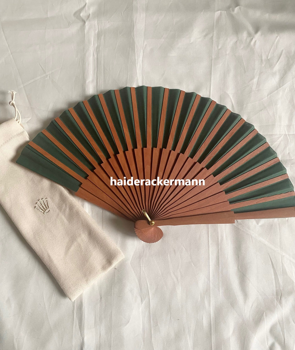 Rolex 2025 wooden folding fan