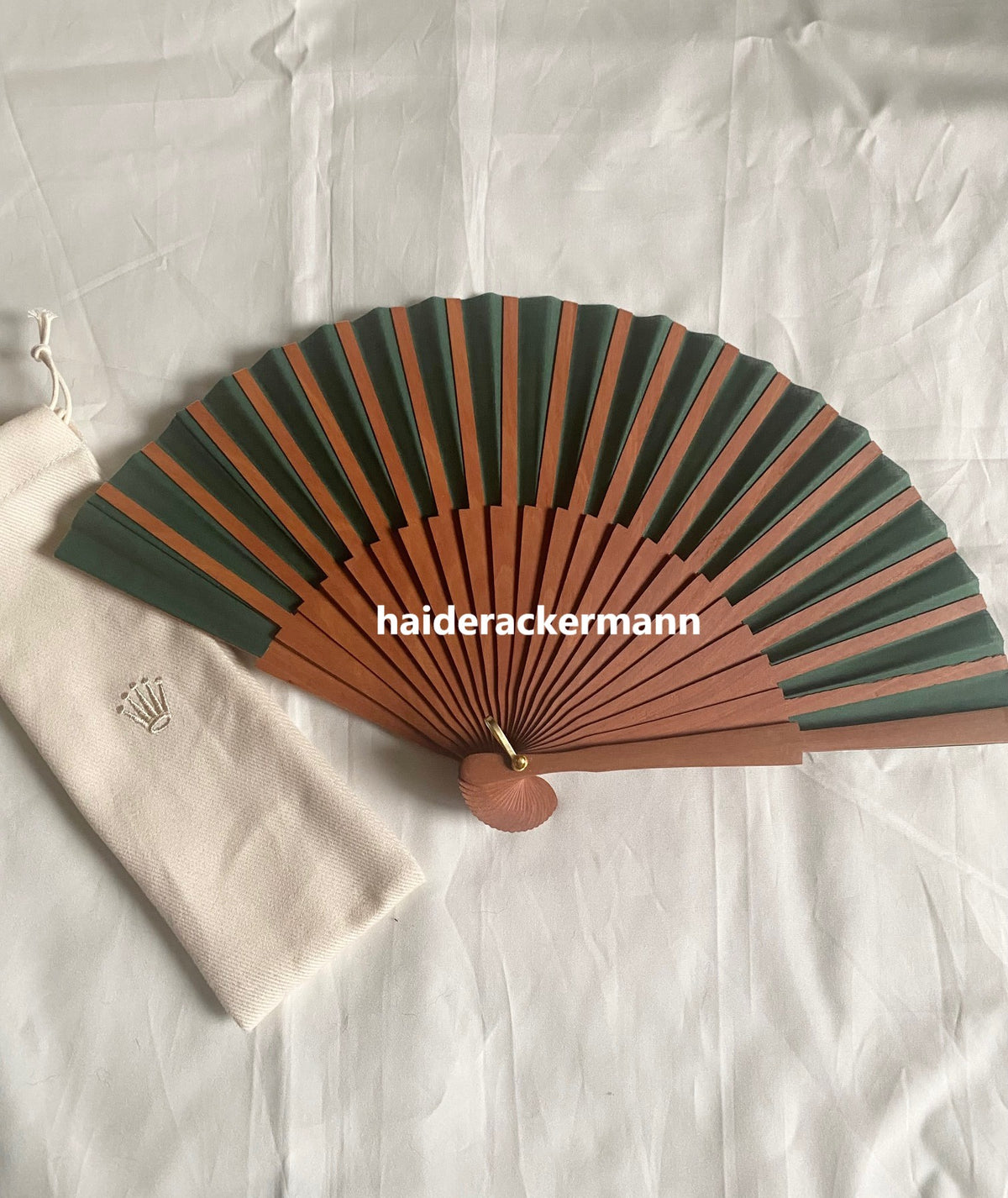 Rolex 2025 wooden folding fan