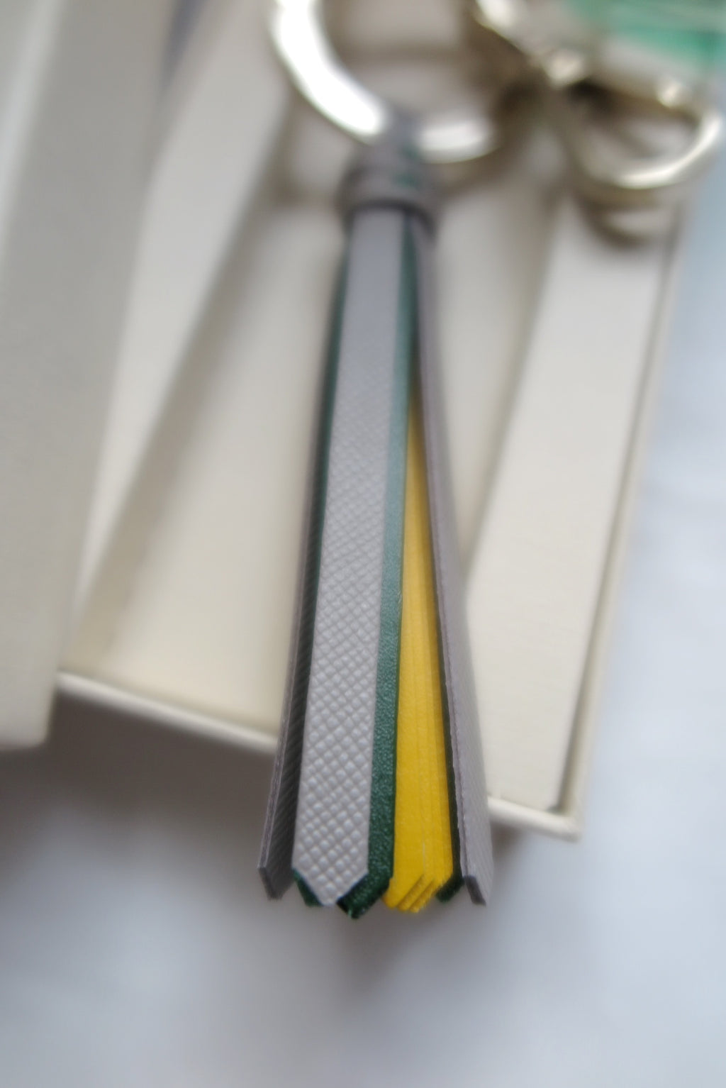 Rolex leather tassel keyring