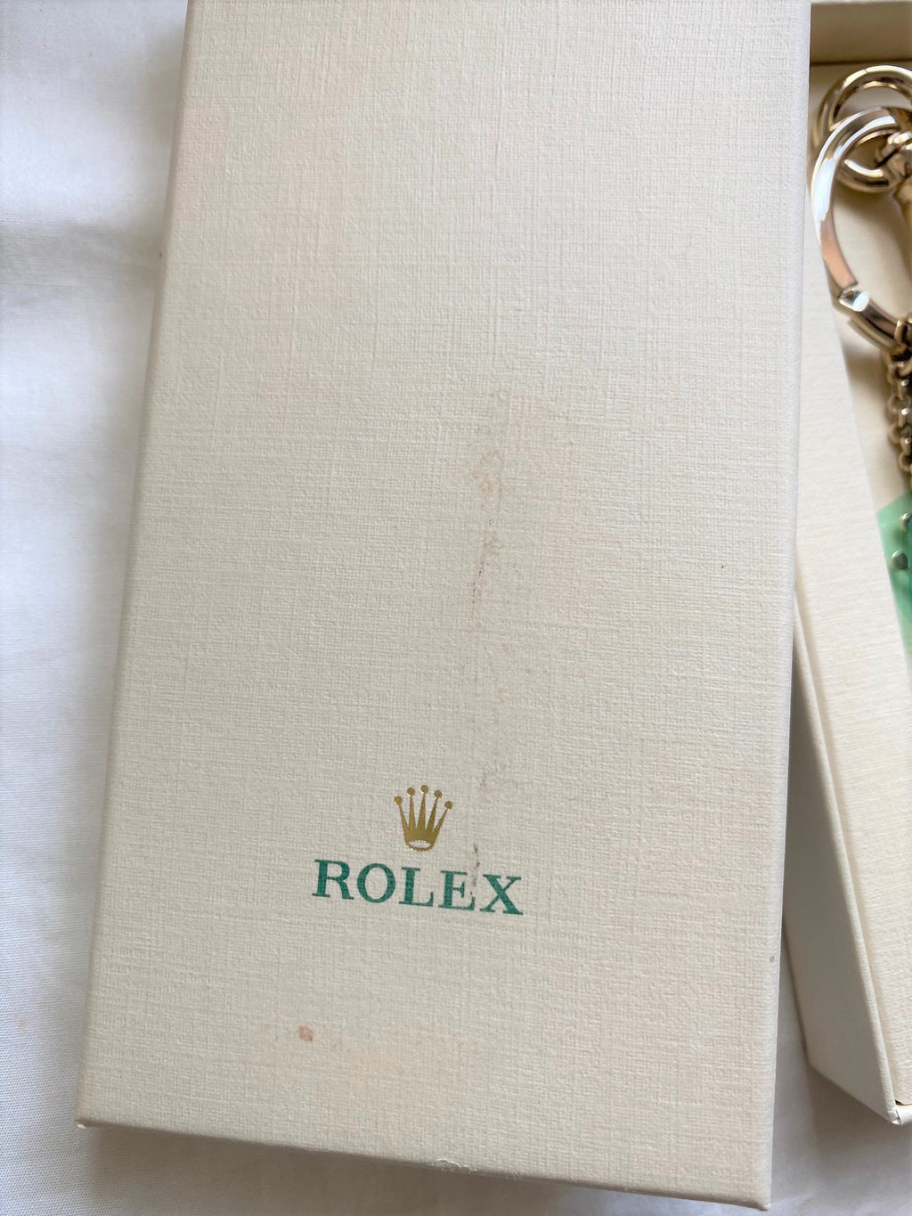 Rolex leather tassel keyring