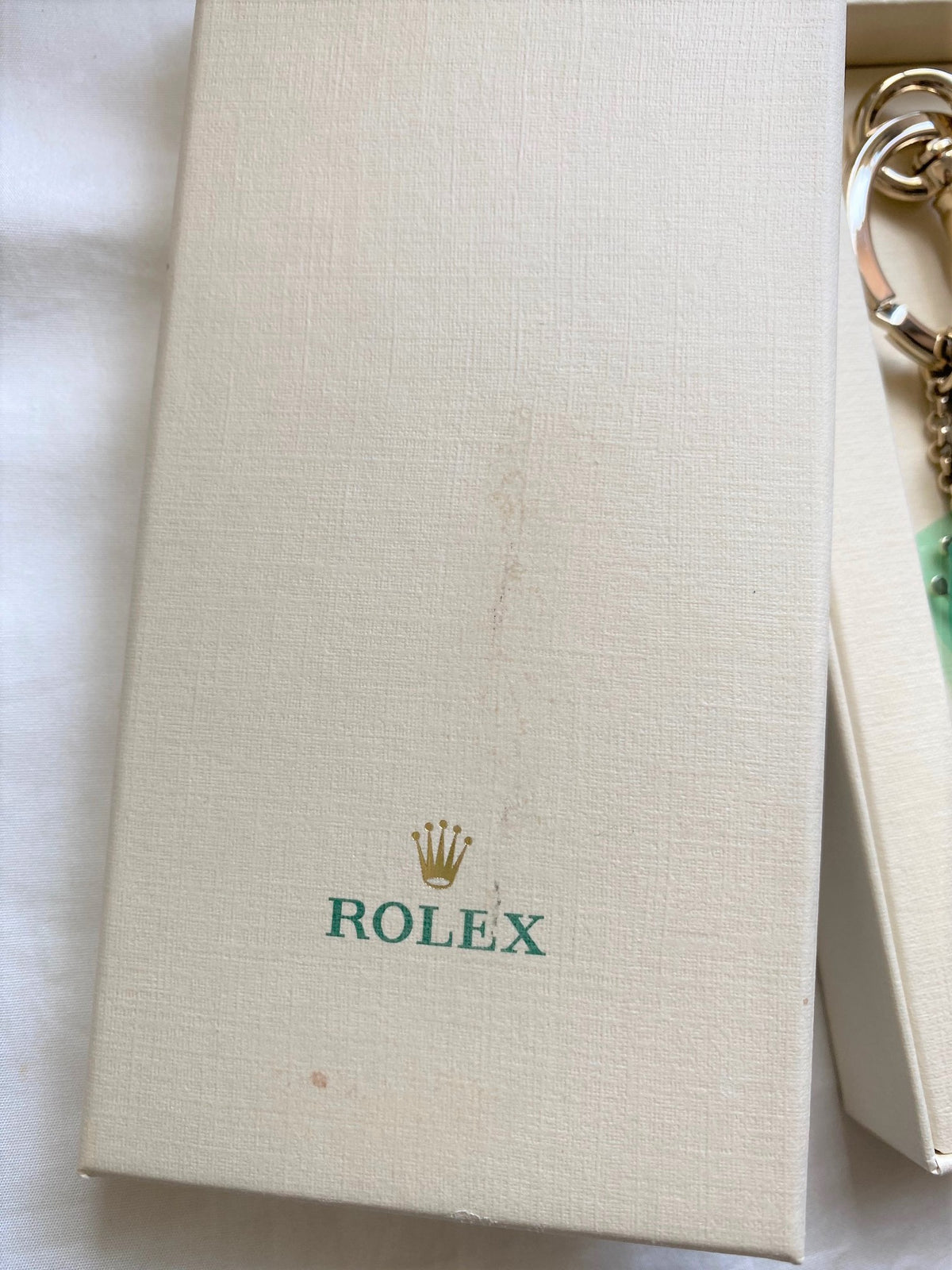 Rolex leather tassel keyring