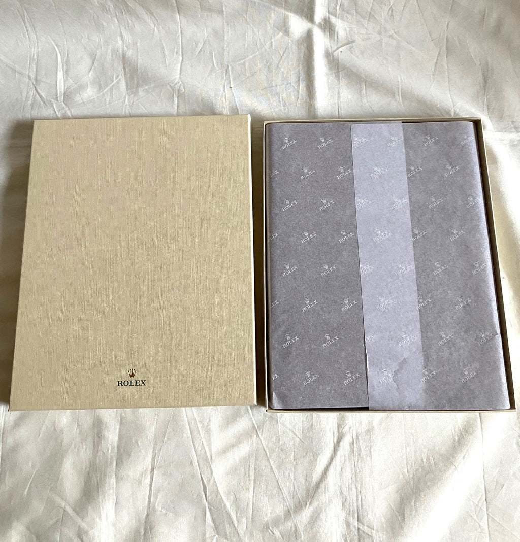 Rolex notebook with leather case & Caran d’Ache pen