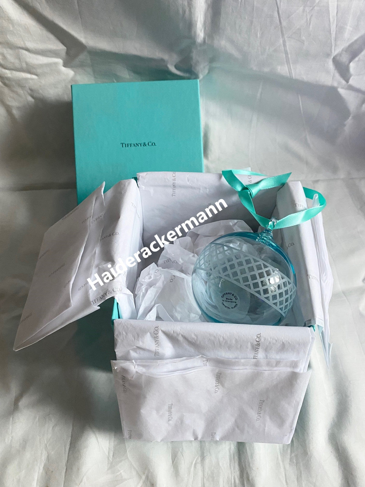 Tiffany & Co 2020 Christmas glass ornament
