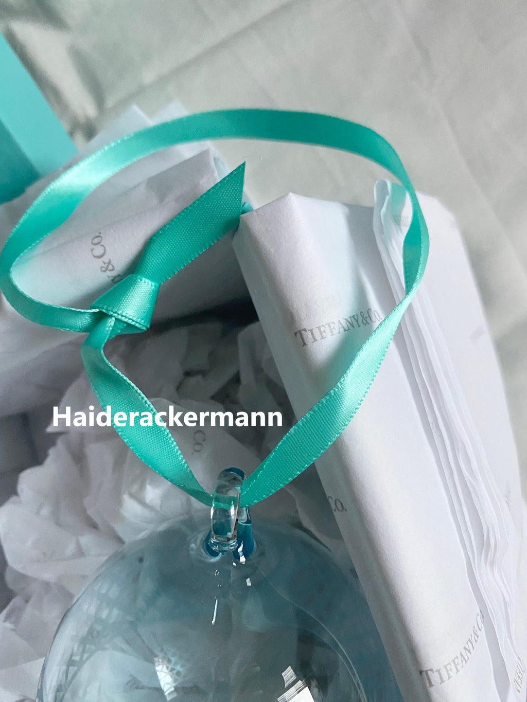 Tiffany & Co 2020 Christmas glass ornament