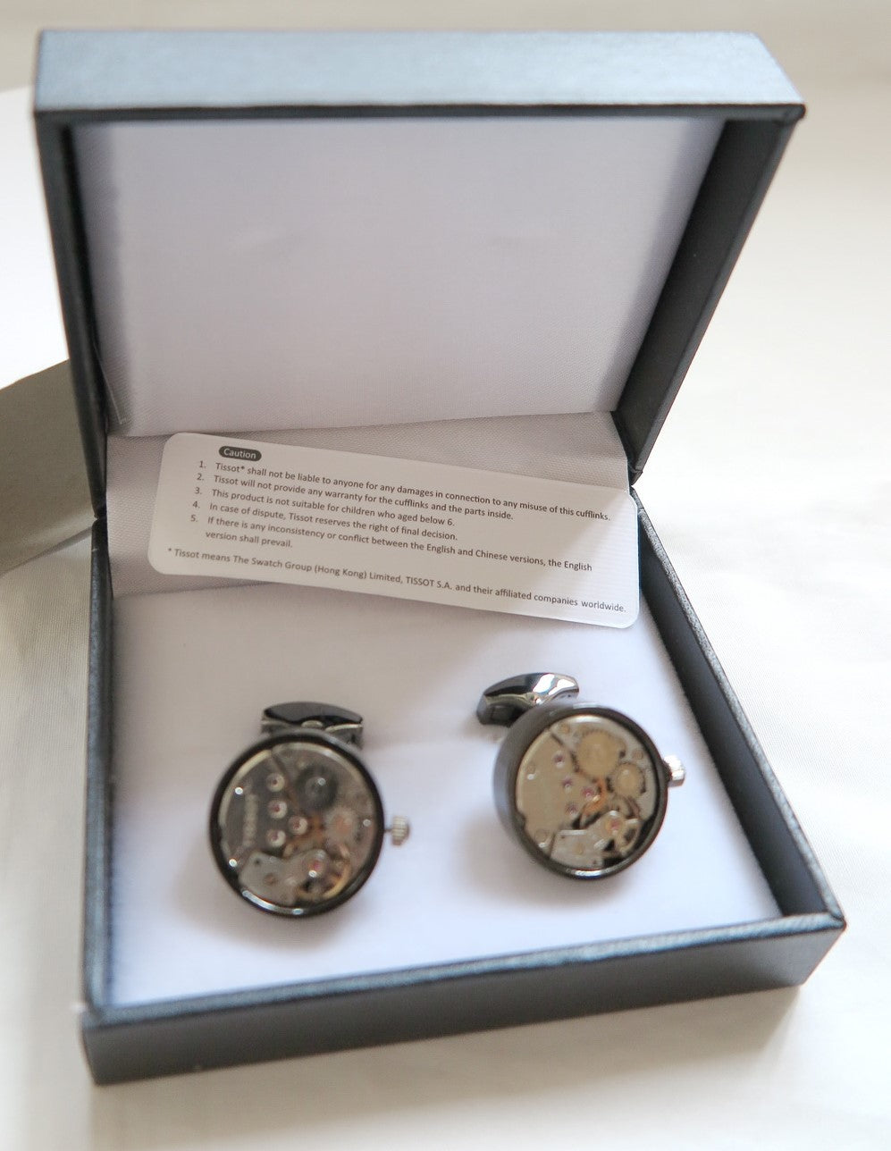 TISSOT Ballade watch movement cufflinks