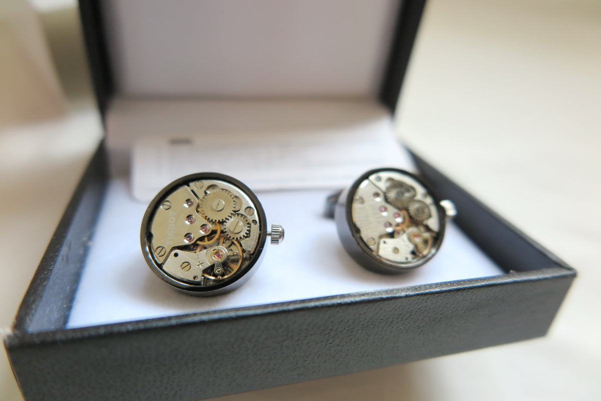TISSOT Ballade watch movement cufflinks