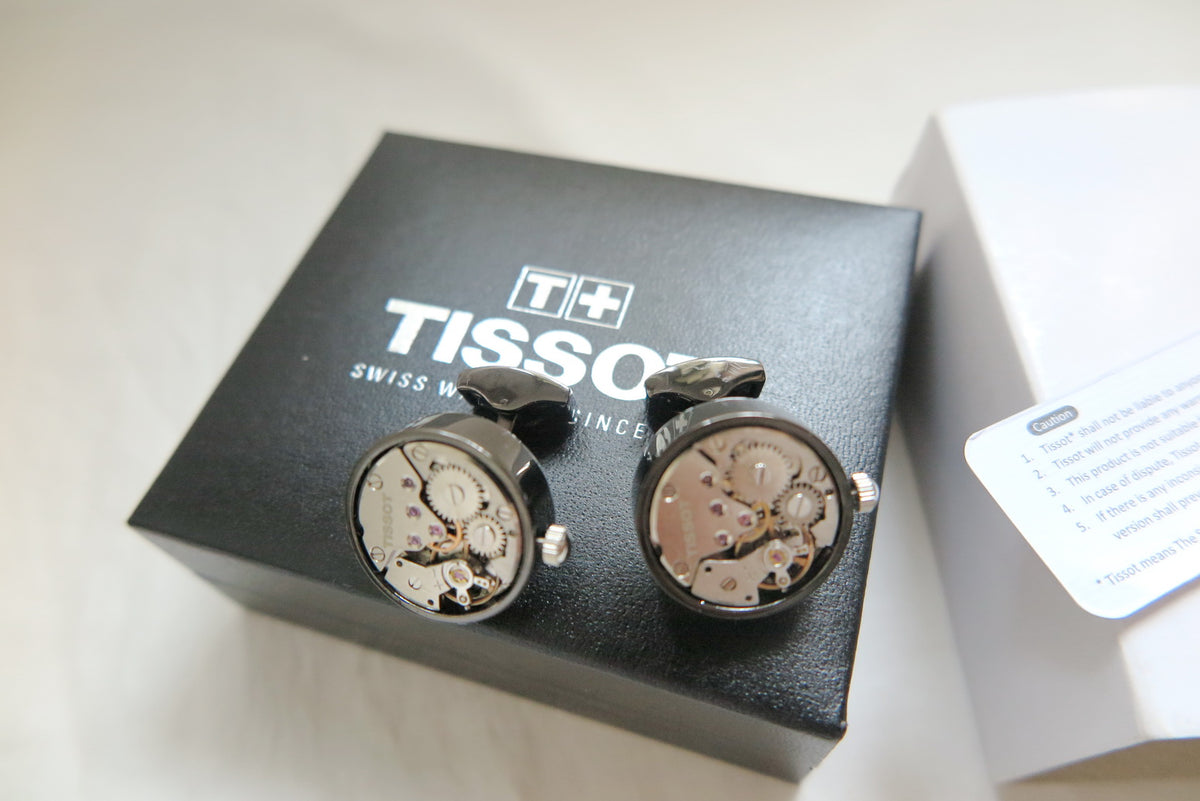 TISSOT Ballade watch movement cufflinks