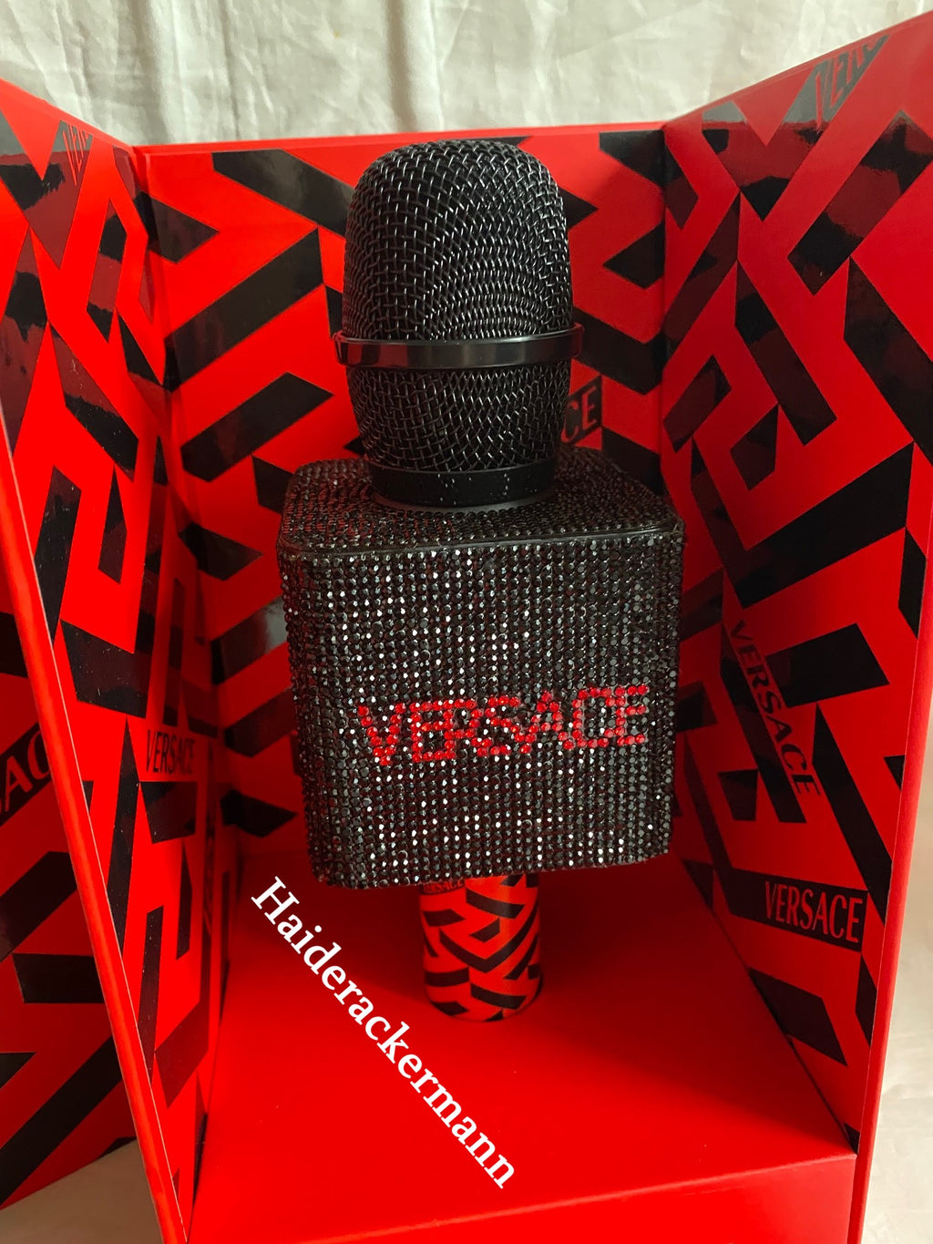 Versace 2022 Chinese New Year crystal embellished microphone