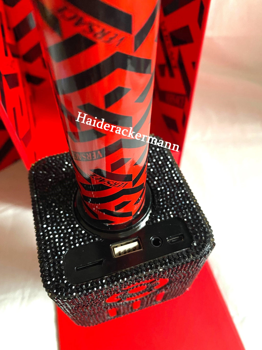 Versace 2022 Chinese New Year crystal embellished microphone